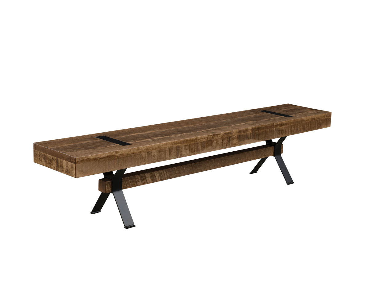 Hermie's Hudson Falls Bench - Amish Handcrafted Solid Wood
