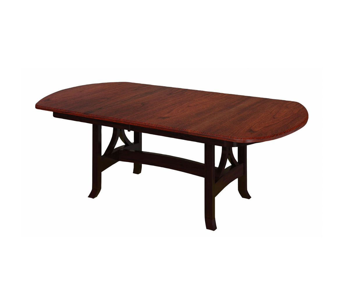 Hermie's Jackson Double Pedestal Table - Amish Handcrafted Solid Wood