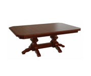 Hermie's Kingston Double Pedestal Table - Amish Handcrafted Solid Wood