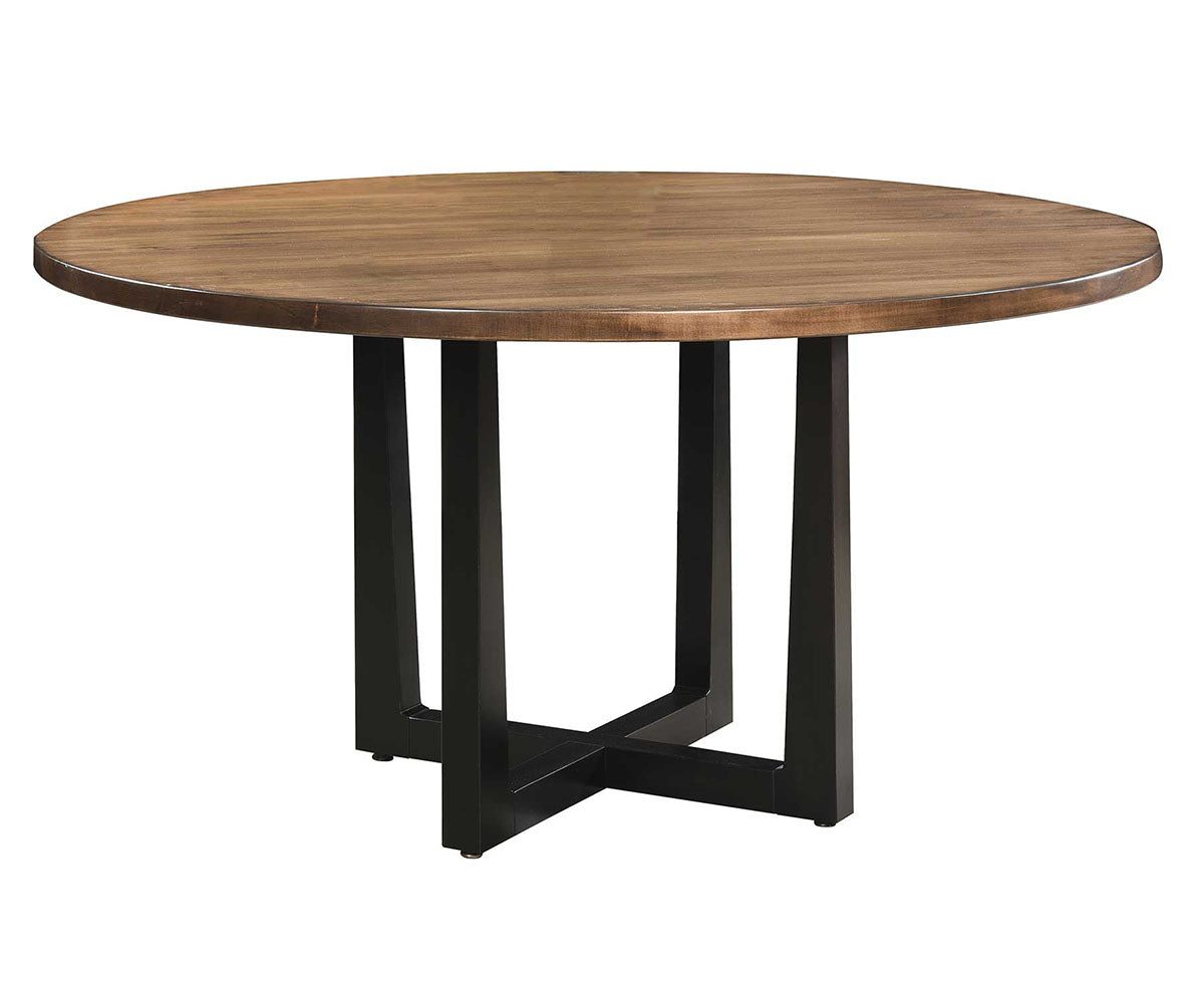 Hermie's Lindor Single Pedestal Table - Amish Handcrafted Solid Wood