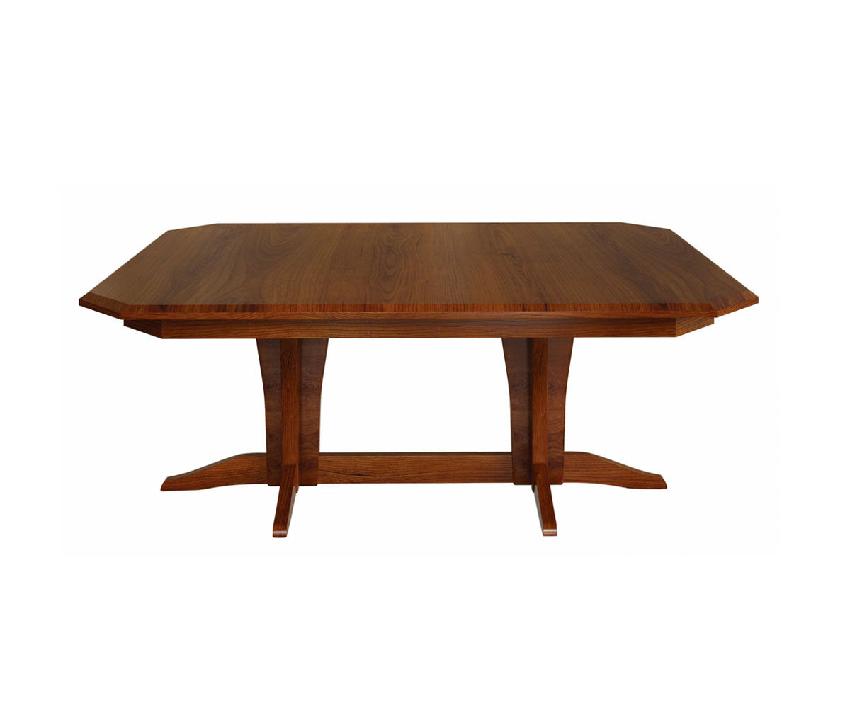 Hermie's Vintage Double Pedestal Table - Amish Handcrafted Solid Wood
