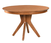 Hermie's Willow Single Pedestal Table - Amish Handcrafted Solid Wood