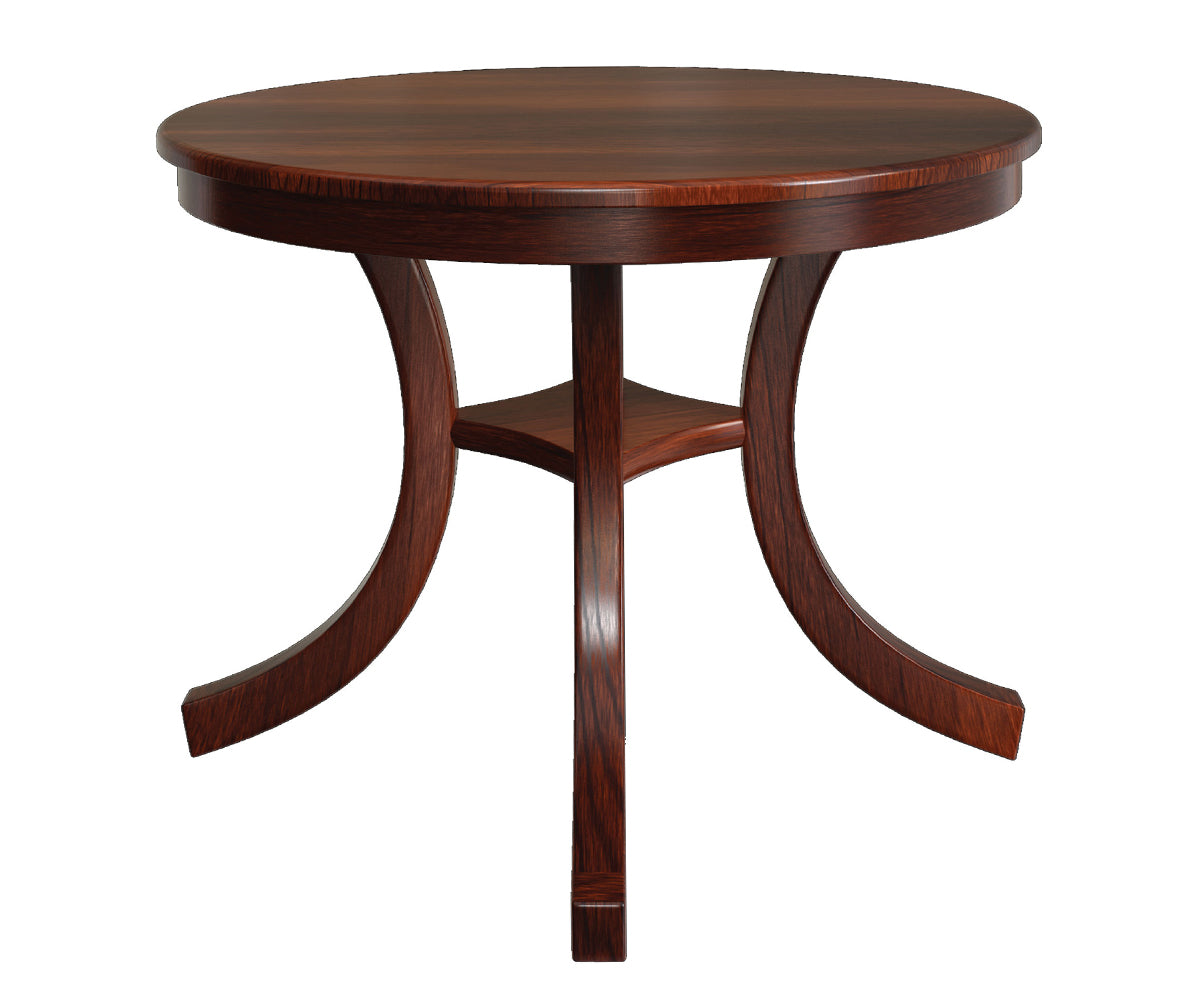 Hermie's Carlisle Single Pedestal Table - Amish Handcrafted Solid Wood