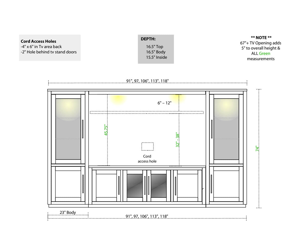 NY9250 Bridge Wall Unit