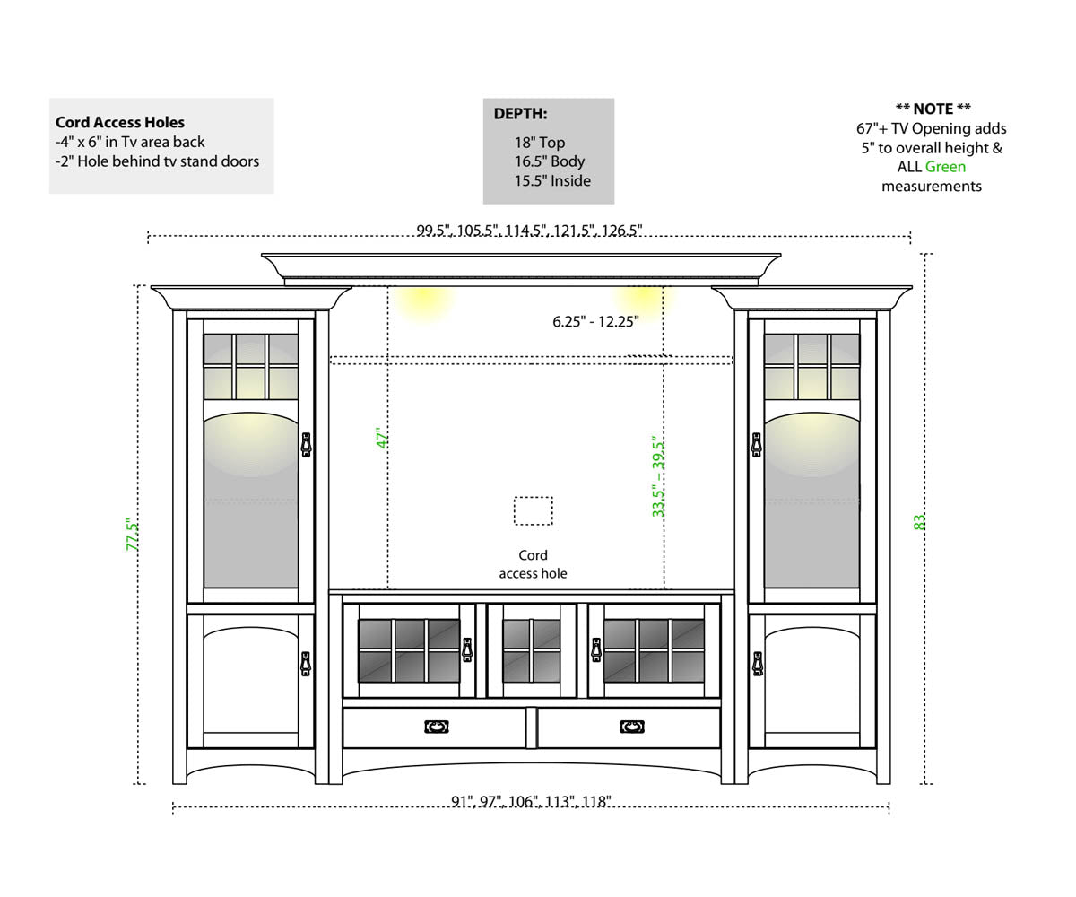 Winchester Bridge Wall Unit