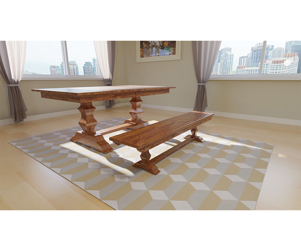 Hermie's Jessica Double Pedestal Table - View 2
