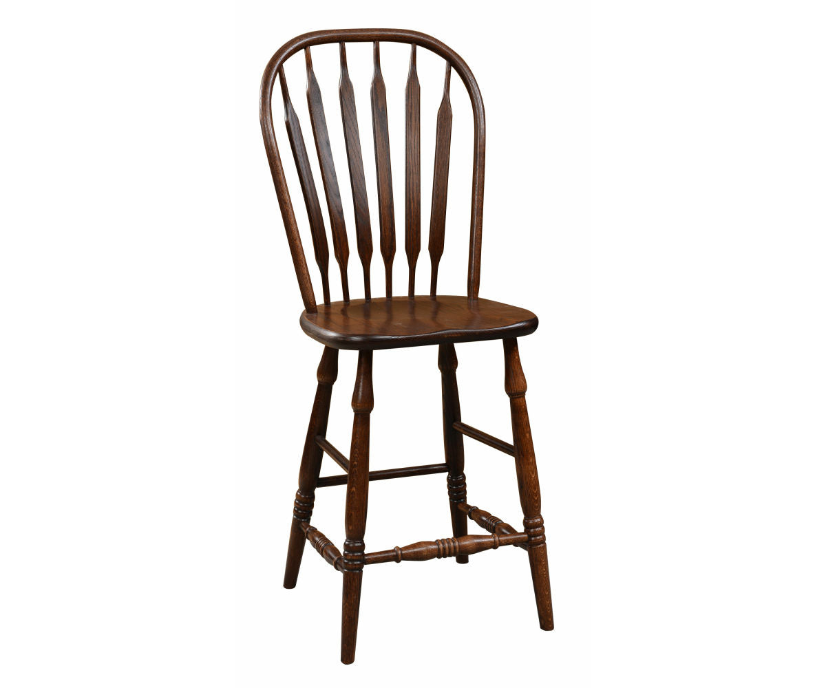 Jumbo Paddleback 24" Stationary Bar Chair