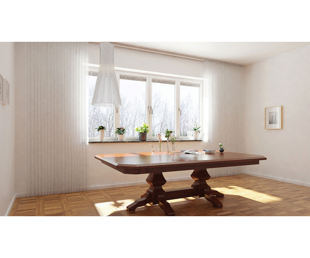 Hermie's Kingston Double Pedestal Table - View 2