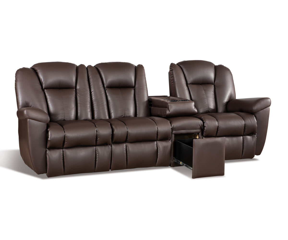 Dutch Boy Wallhugger Reclining Sofa With Extra Theater Seat - 100"