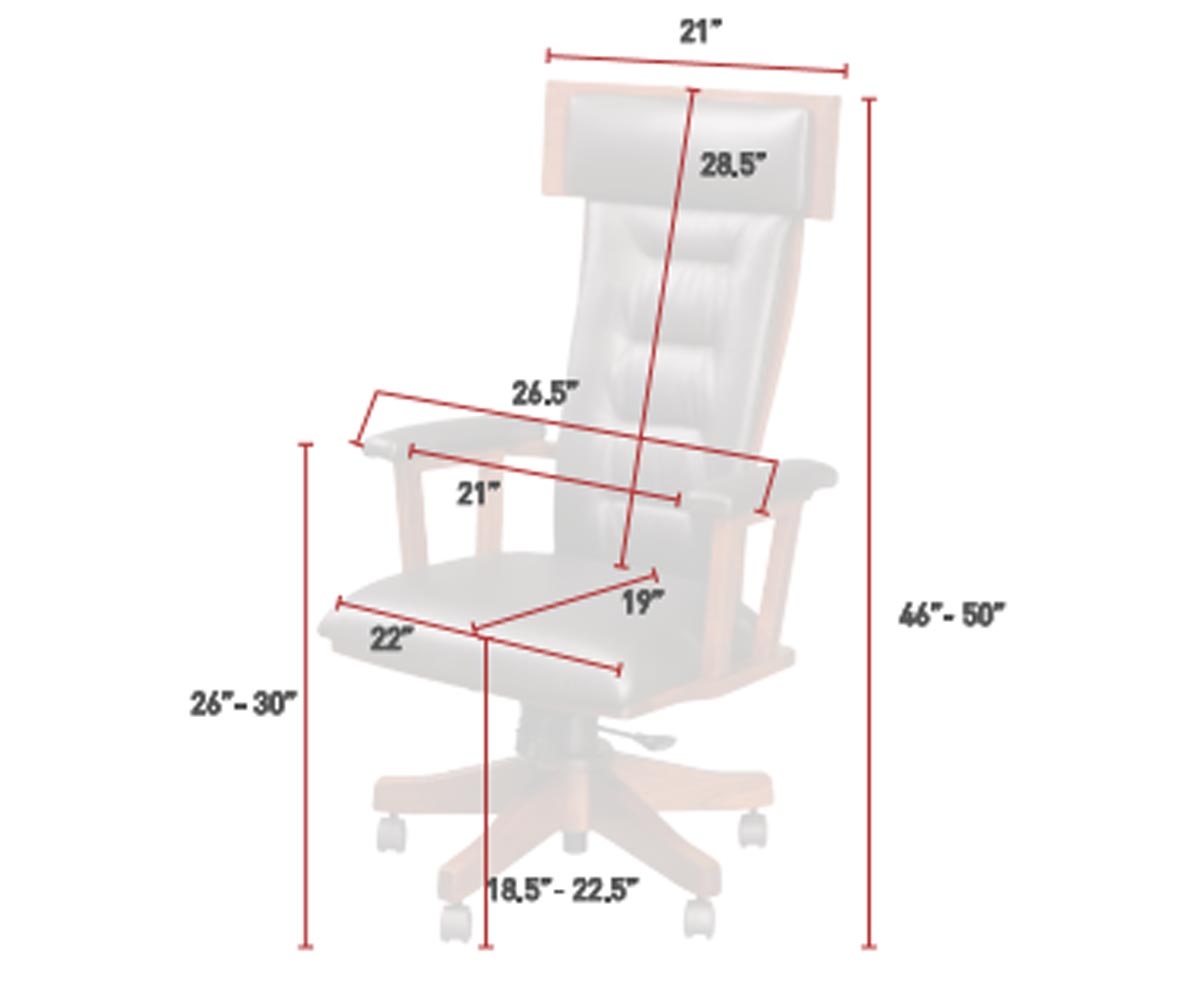 London Arm Desk Chair