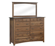 Millcraft Elizabeth Lockwood 64'' High Dresser - Amish Handcrafted Solid Wood