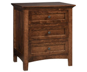 Millcraft Albany 3 Drawer Nightstand - Amish Handcrafted Solid Wood
