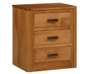 Millcraft Galaxy 3 Drw Nightstand - Amish Handcrafted Solid Wood