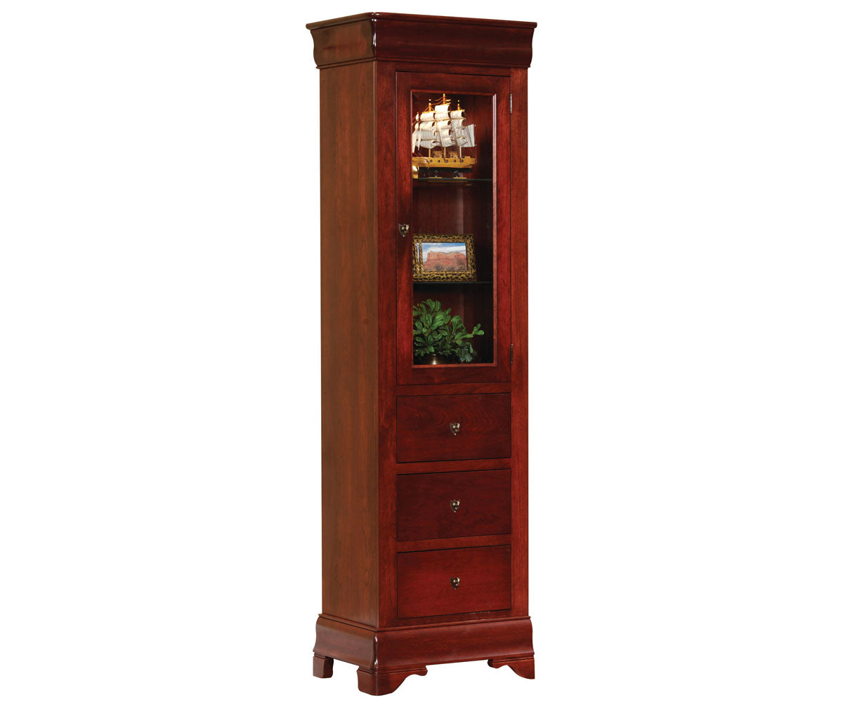 Millcraft Louis Phillipe 23" Bookcase - Amish Handcrafted Solid Wood