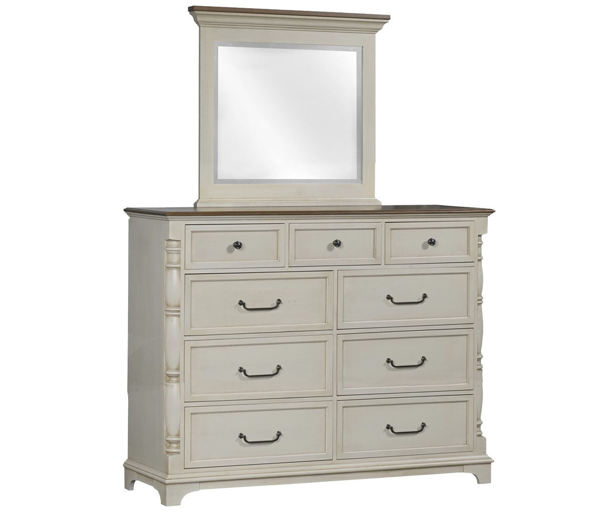 Millcraft Camden High Dresser - Amish Handcrafted Solid Wood
