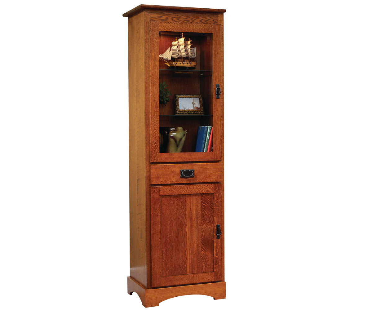 Millcraft Old English Mission Bookcase - Amish Handcrafted Solid Wood