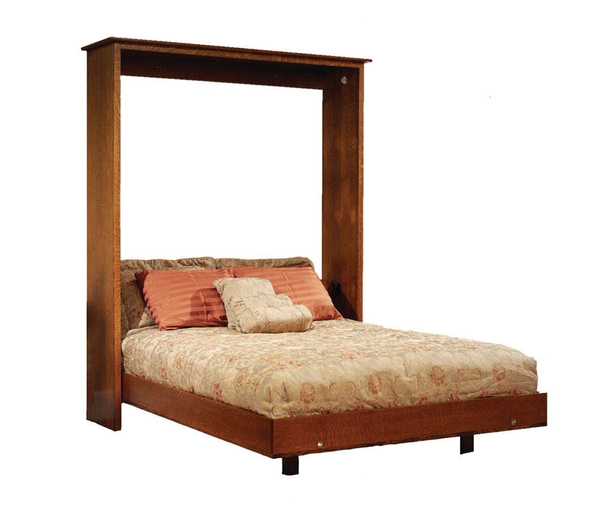Millcraft Old English Mission Murphy Wall Bed - Amish Handcrafted Solid Wood