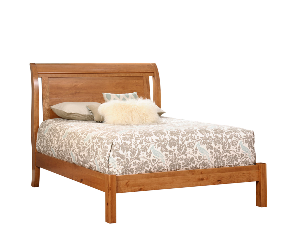Millcraft Tucson Sleigh Bed (Low Footboard) - Amish Handcrafted Solid Wood