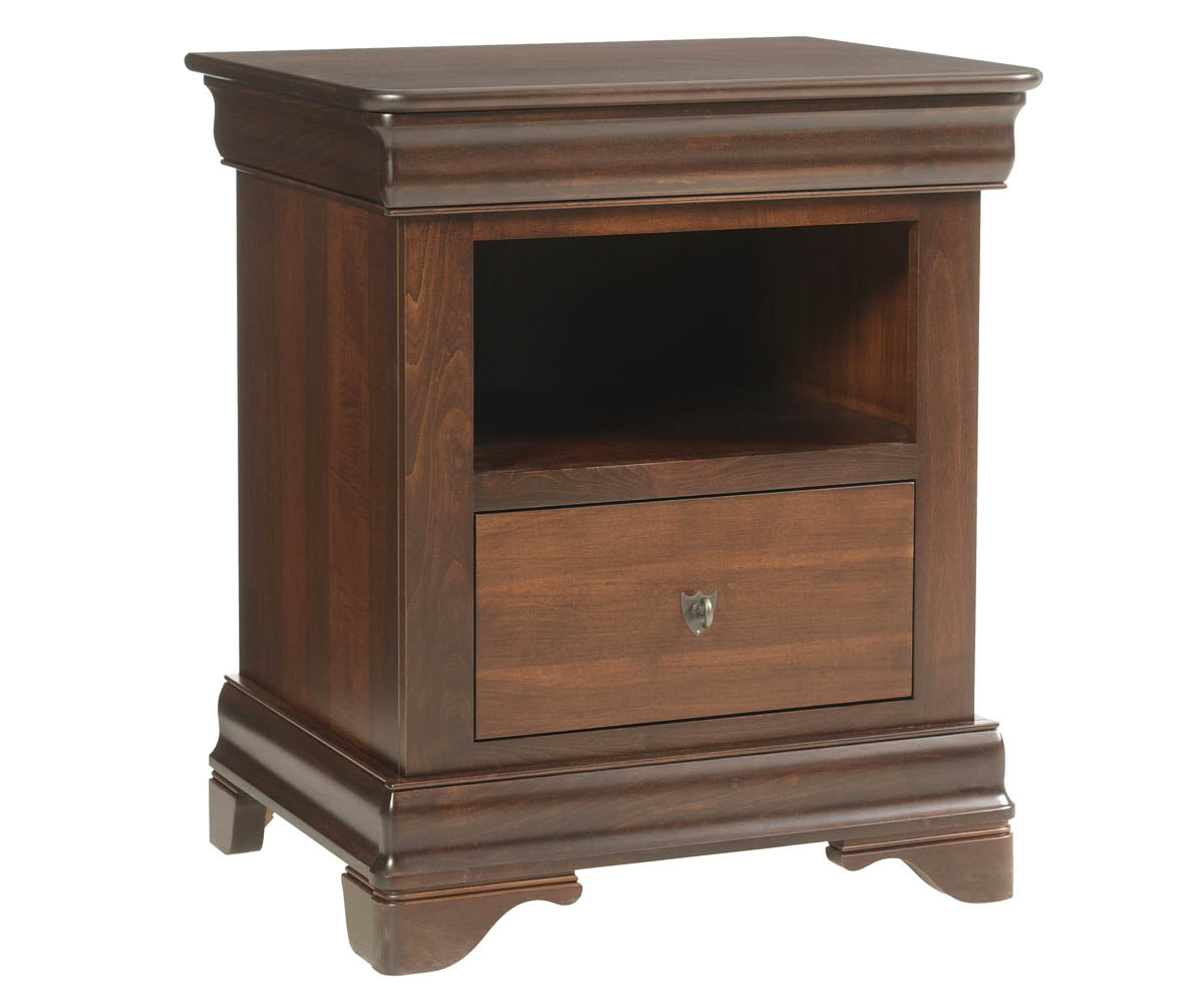 Millcraft Versailles 2 Drw Nightstand - Amish Handcrafted Solid Wood
