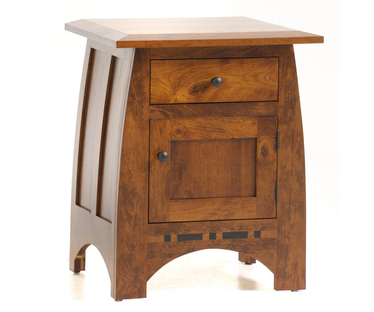 Millcraft Vineyard 1 Drw 1 Door Nightstand - Amish Handcrafted Solid Wood
