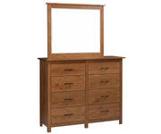 Millcraft Williamsport High Dresser - Amish Handcrafted Solid Wood