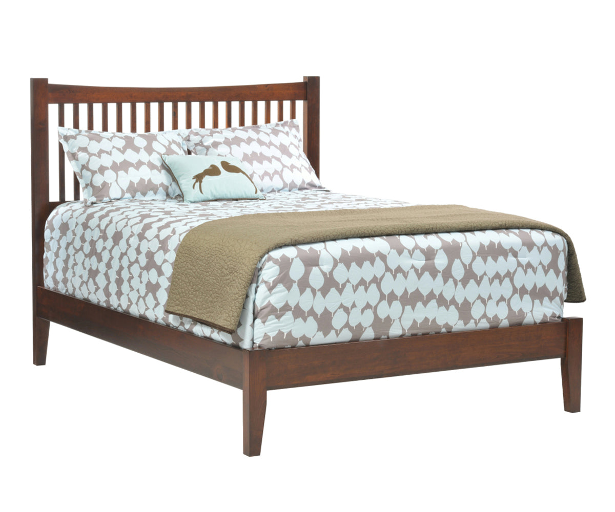 Millcraft Ashton Slat Bed - Amish Handcrafted Solid Wood