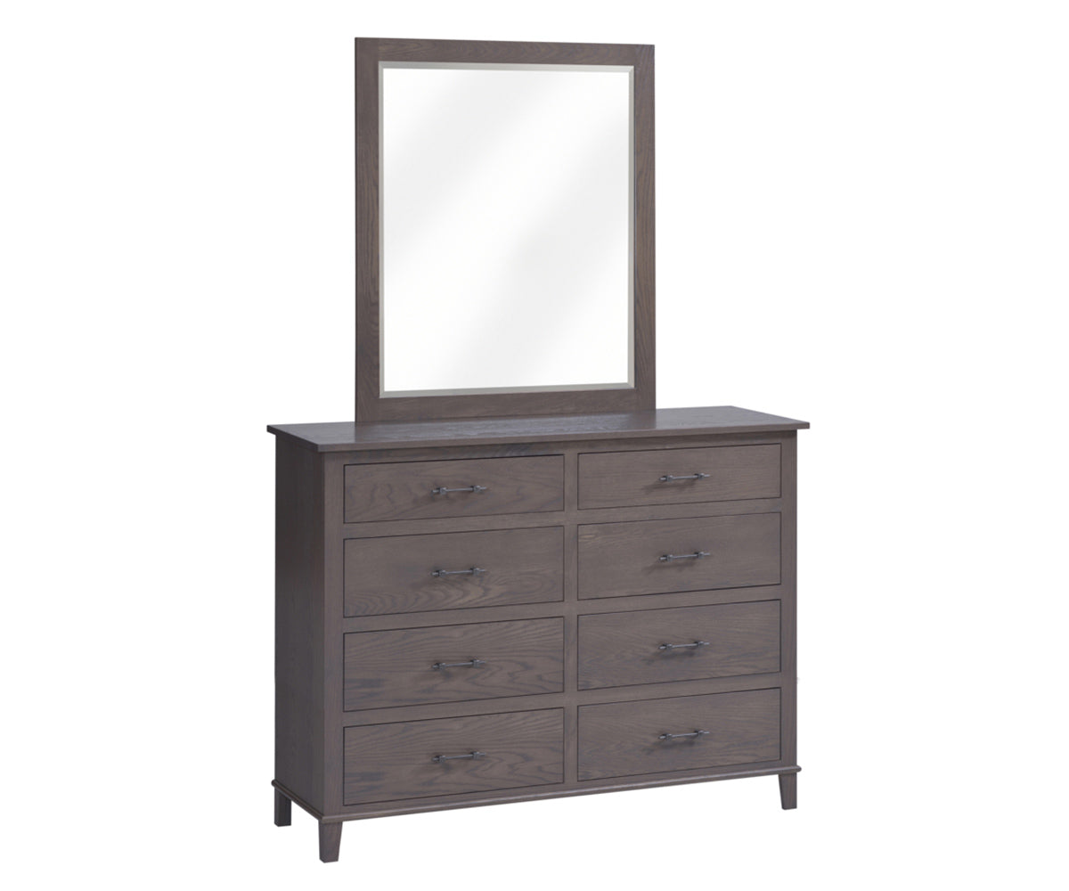 Millcraft Hamilton High Dresser - Amish Handcrafted Solid Wood