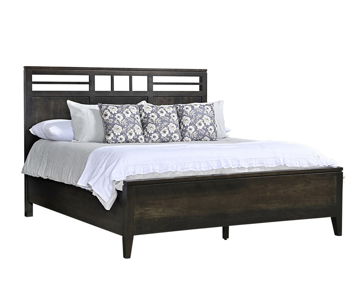 Millcraft Oslo Panel Bed - Amish Handcrafted Solid Wood