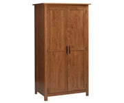Millcraft Williamsport Wardrobe With Rod &amp; Shoe Shelf - Amish Handcrafted Solid Wood