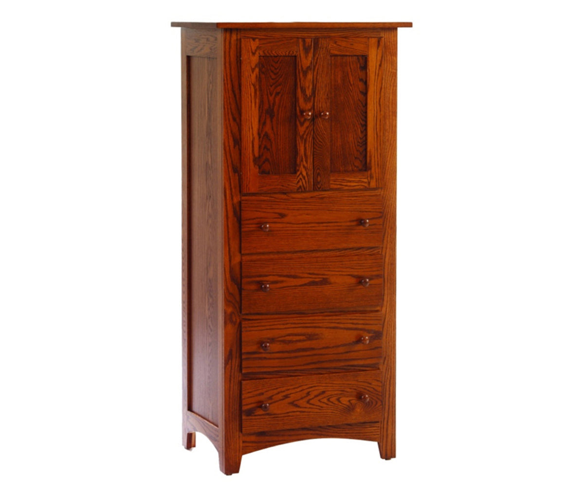 Millcraft Elizabeth Lockwood Storage Tower - Amish Handcrafted Solid Wood