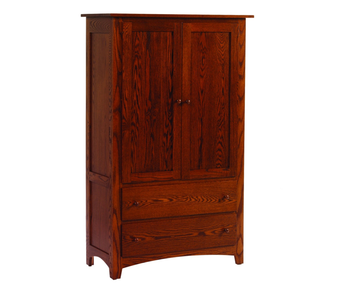 Millcraft Elizabeth Lockwood Armoire - Amish Handcrafted Solid Wood