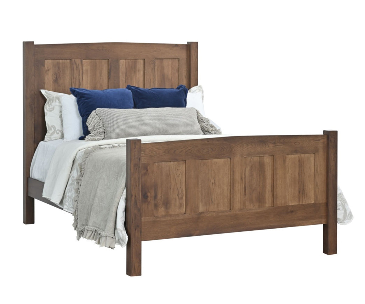 Millcraft Elizabeth Lockwood Panel Bed - Amish Handcrafted Solid Wood