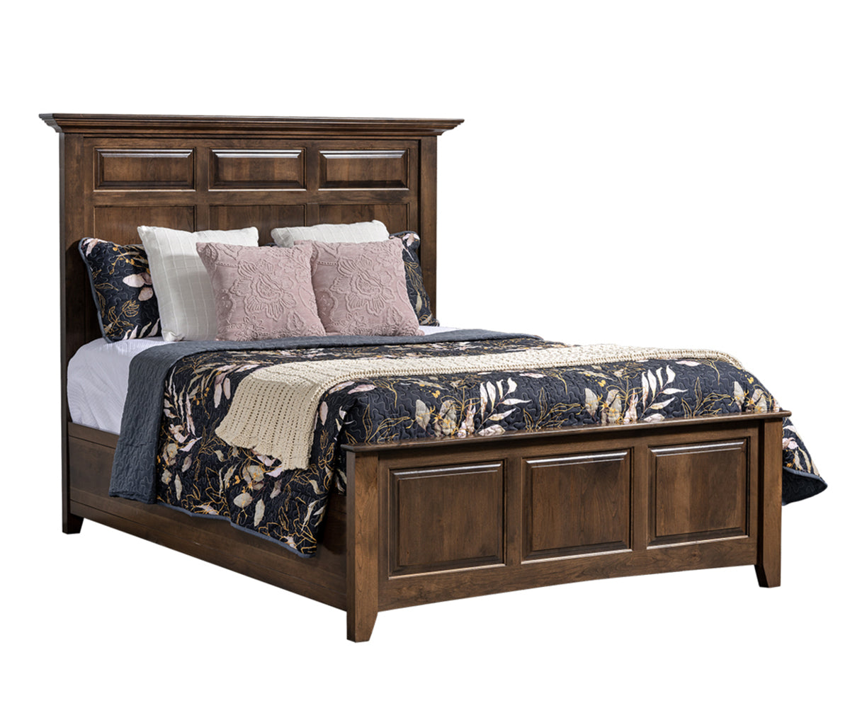 Millcraft Albany Mantel Bed - Amish Handcrafted Solid Wood