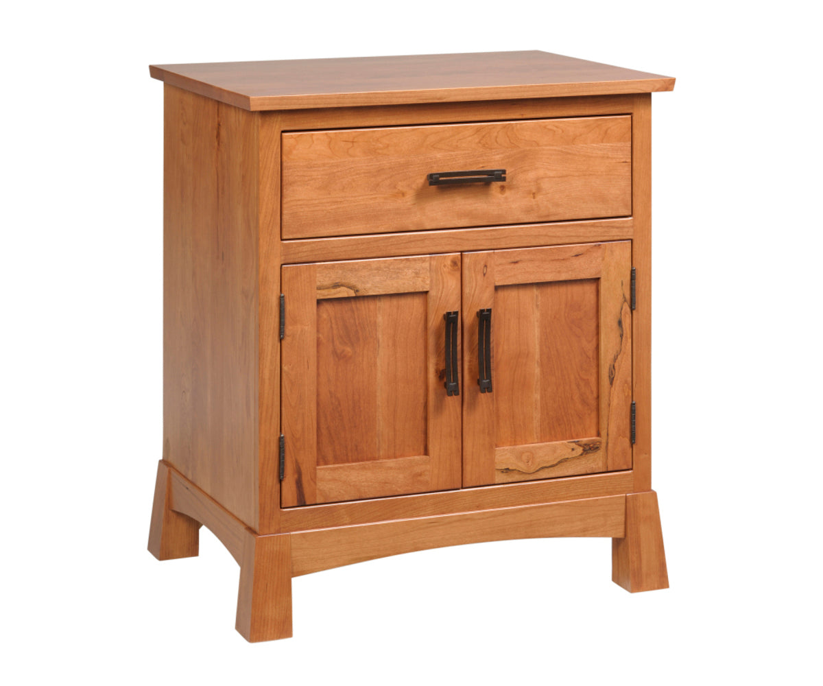 Millcraft Catalina 1 Drw / 2 Door Nightstand - Amish Handcrafted Solid Wood