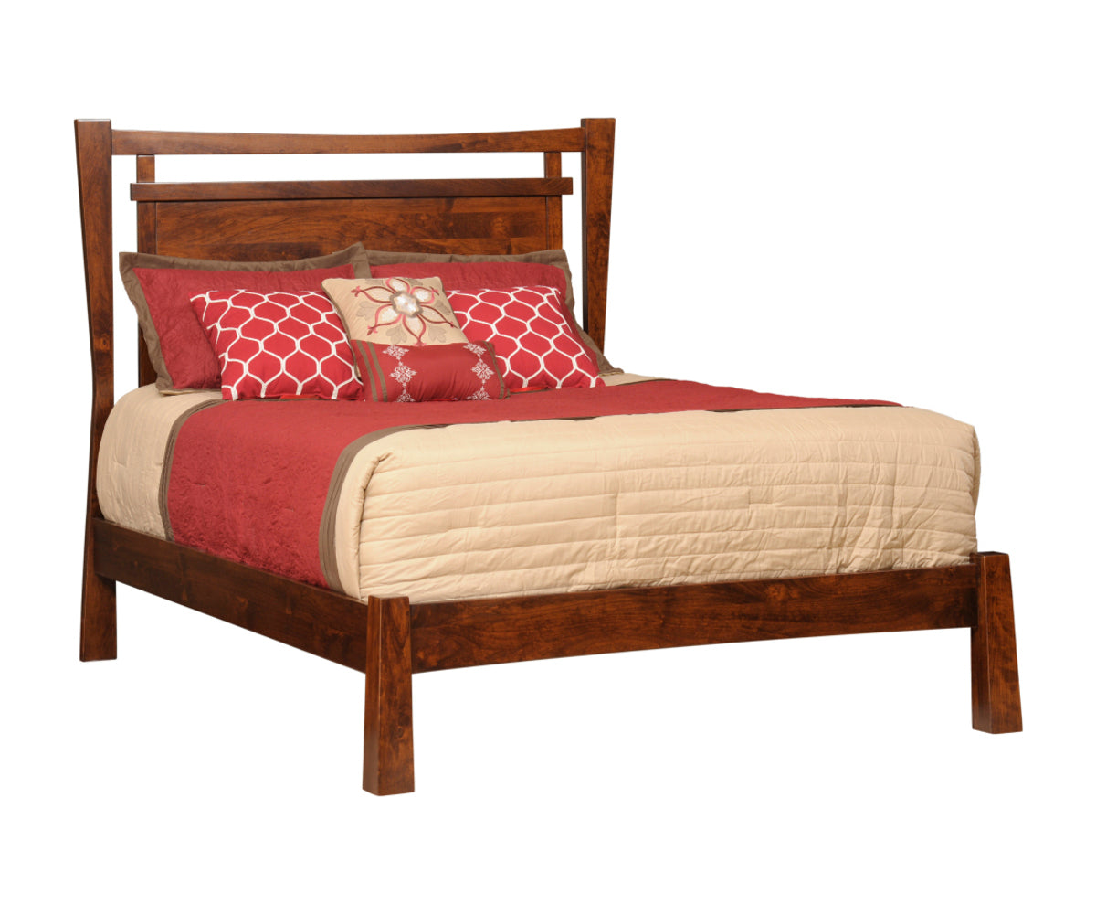 Millcraft Catalina Panel Bed - Amish Handcrafted Solid Wood