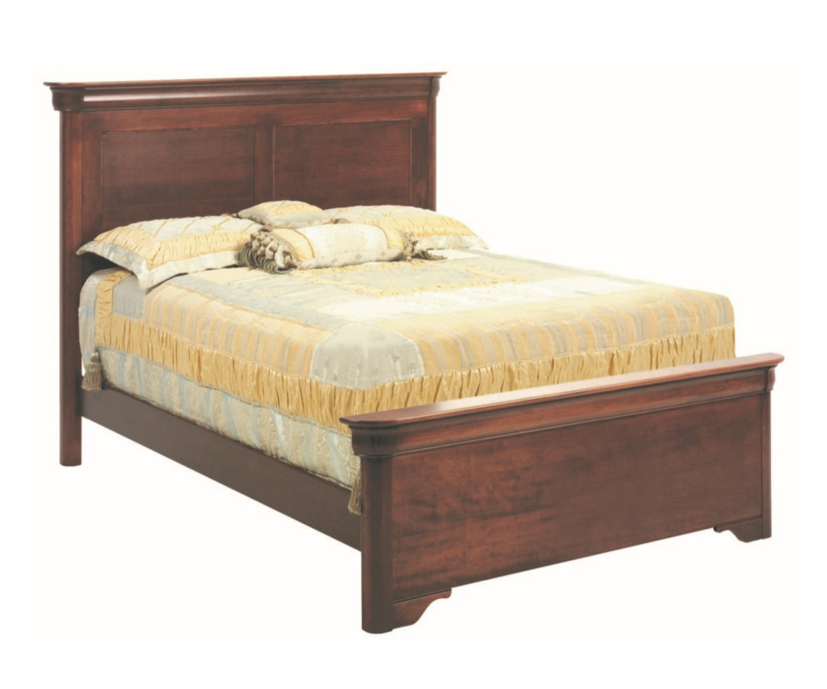 Millcraft Versailles Panel Bed (Short Footboard) - Amish Handcrafted Solid Wood