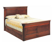 Millcraft Versailles Panel Bed With Drawer Units to Floor - Amish Handcrafted Solid Wood