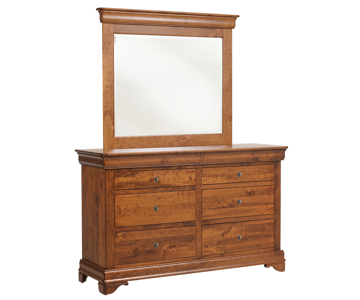Millcraft Versailles Low Dresser - Amish Handcrafted Solid Wood