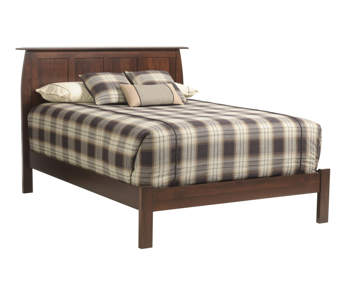 Millcraft Bordeaux Panel Bed (Low Footboard) - Amish Handcrafted Solid Wood