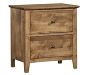 Millcraft Otto 2 Drw Nightstand - Amish Handcrafted Solid Wood