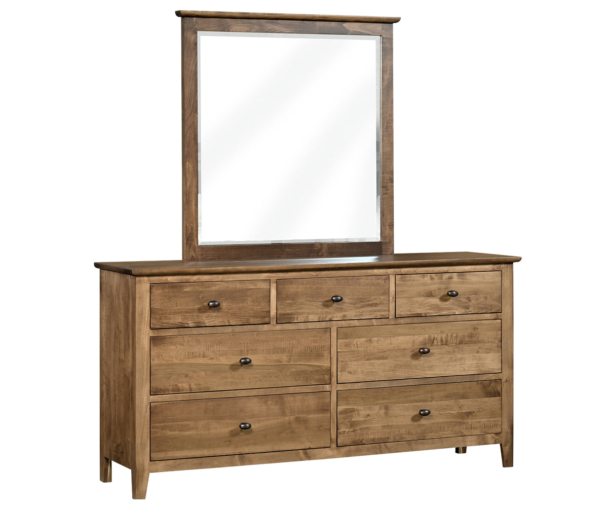 Millcraft Otto 66'' Low Dresser - Amish Handcrafted Solid Wood