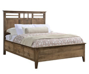 Millcraft Otto Panel Bed With Drawer Units Raised 6'' - Amish Handcrafted Solid Wood