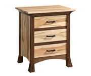 Millcraft Oasis 3 Drw Nightstand - Amish Handcrafted Solid Wood
