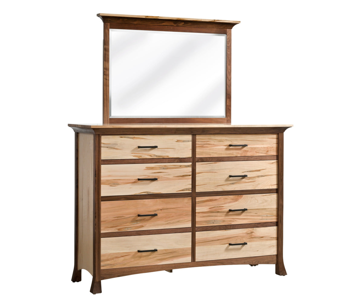 Millcraft Oasis High Dresser - Amish Handcrafted Solid Wood