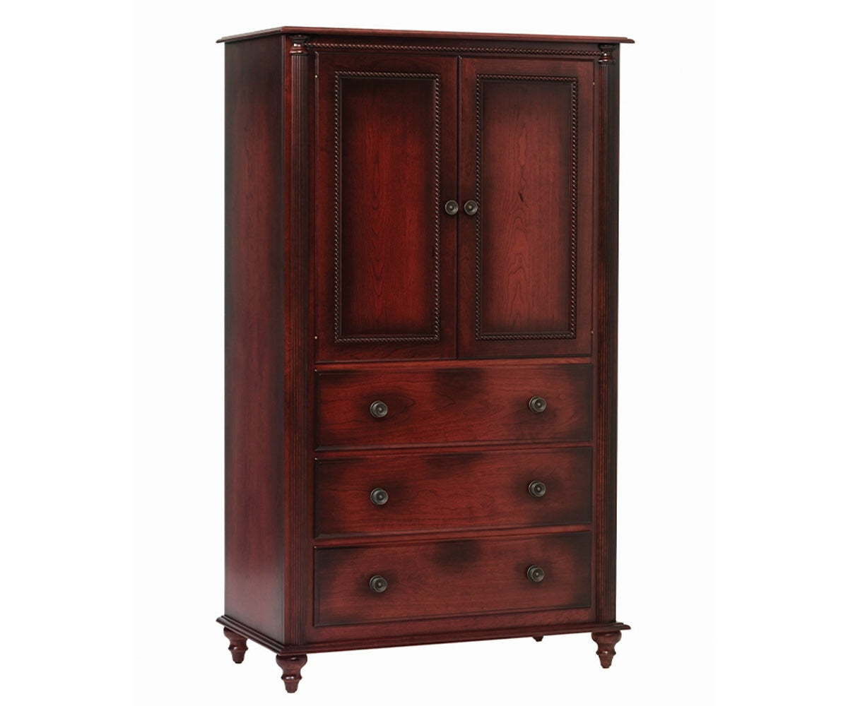 Millcraft Fur Elise Armoire - Amish Handcrafted Solid Wood