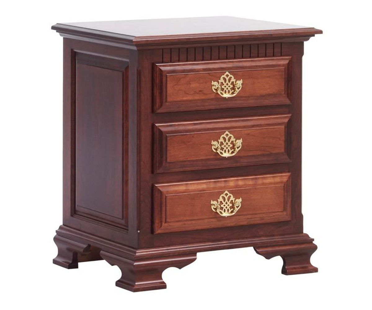 Millcraft Victoria's Tradition 3 Drw Nightstand - Amish Handcrafted Solid Wood
