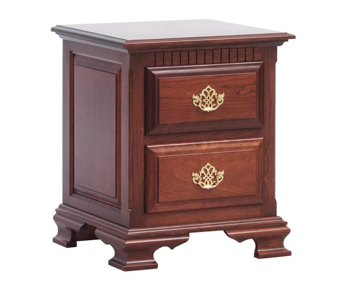 Millcraft Victoria's Tradition 2 Drw Nightstand - Amish Handcrafted Solid Wood