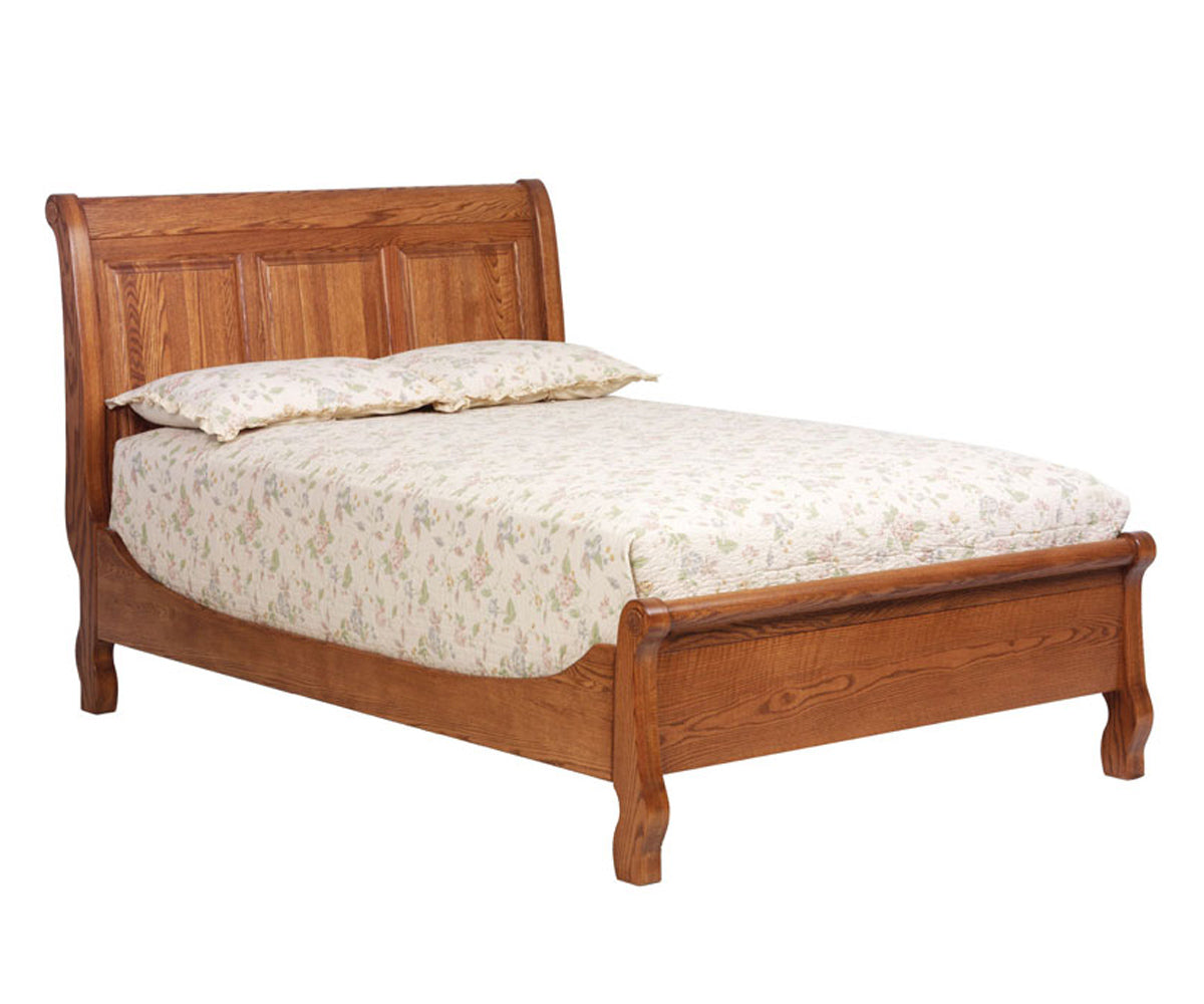 Millcraft Victoria's Tradition Sleigh Bed - Amish Handcrafted Solid Wood