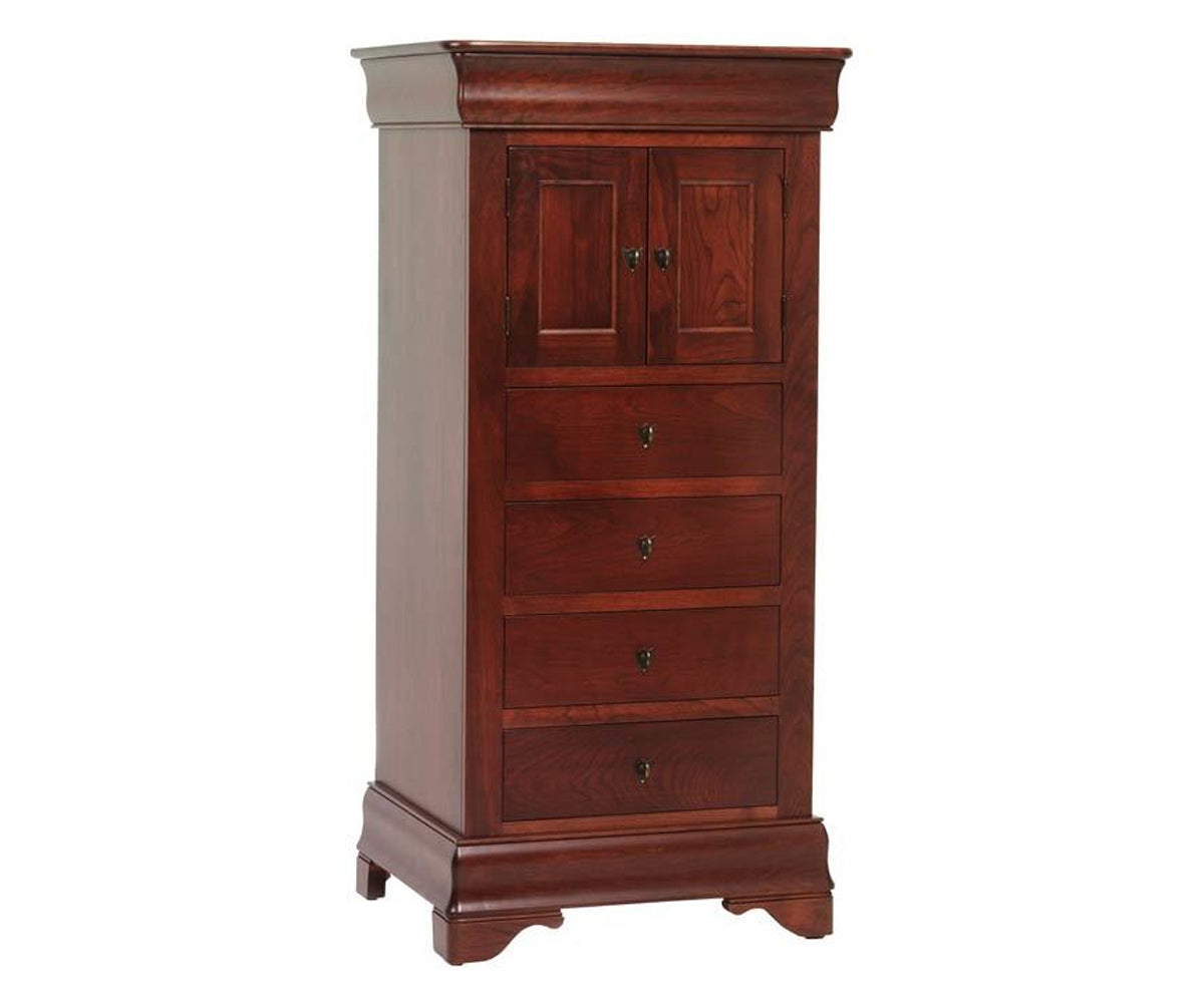 Millcraft Louis Phillipe Storage Tower - Amish Handcrafted Solid Wood