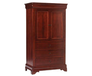 Millcraft Louis Phillipe Armoire - Amish Handcrafted Solid Wood